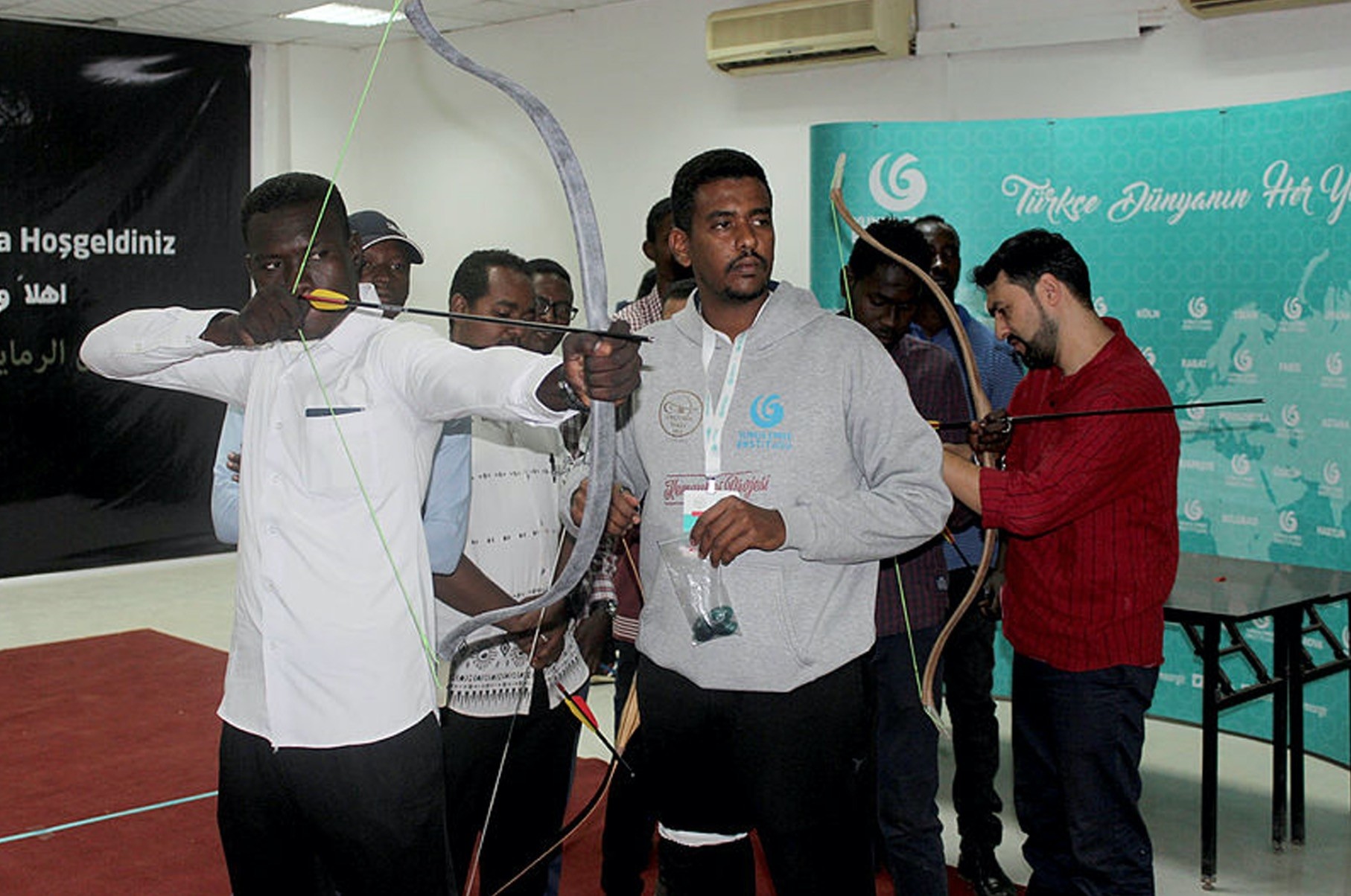 Having learned Turkish archery in Istanbul at the Yunus Emre Institute, archery trainers now teach to Sudanese trainees.