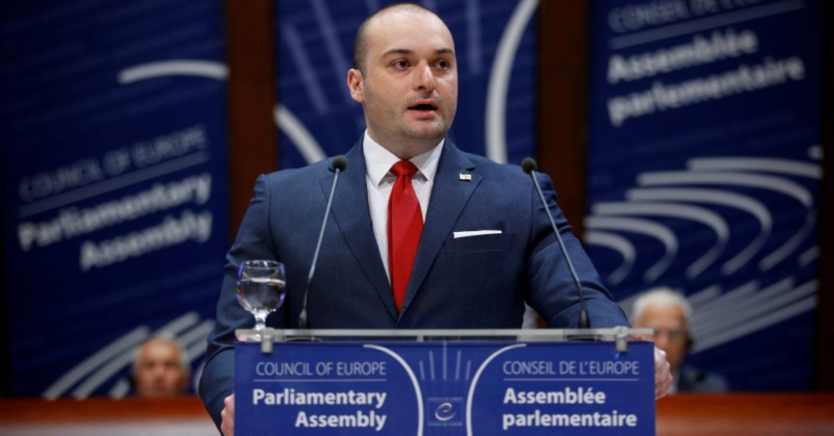 Georgian Prime Minister Mamuka Bakhtadze addresses the Parliamentary Assembly of the Council of Europe in Strasbourg, France, April 10, 2019. (Reuters Photo)