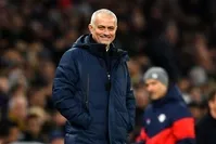 Mourinho watches the pitch during a Champions League match against RB Leipzig, London, Feb. 19, 2020. (Reuters Photo)