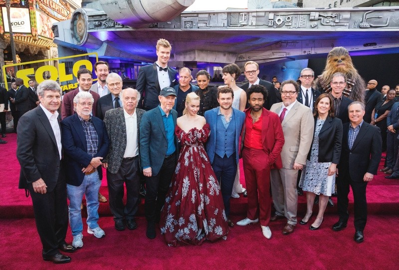 The cast of Solo: A Star Wars Story arrive for it's premiere on Thursday, May 10, 2018, (AP Photo)