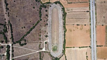 Aerial view of Aphrodisias.