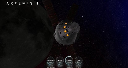 ناسا: كبسولة أوريون تصل أقرب نقطة للقمر