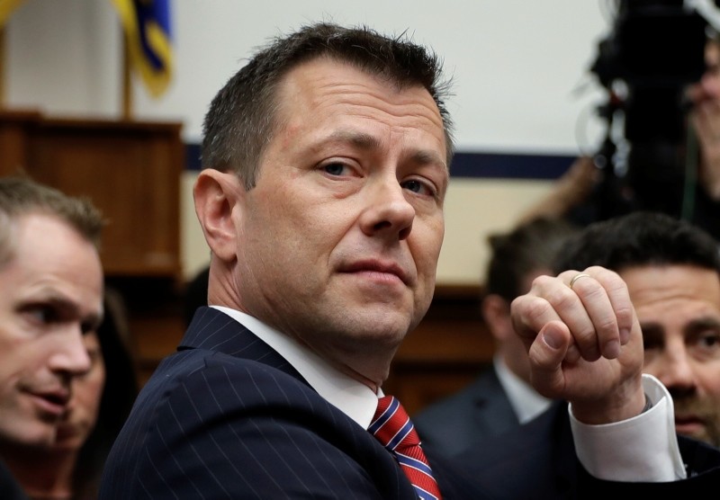 n this July 12, 2018 file photo, FBI Deputy Assistant Director Peter Strzok is seated to testify before the the House Committees on the Judiciary and Oversight and Government Reform. (AP Photo)
