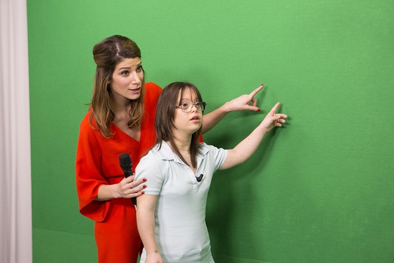  Segard, who has Down syndrome, took to the airwaves Tuesday March 14, to present the weather on French national television. (AP Photo)
