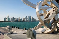 Buildings are seen from across the water in Doha, Qatar June 5, 2017. (REUTERS Photo)