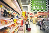 A halal supermarket in Paris, France.