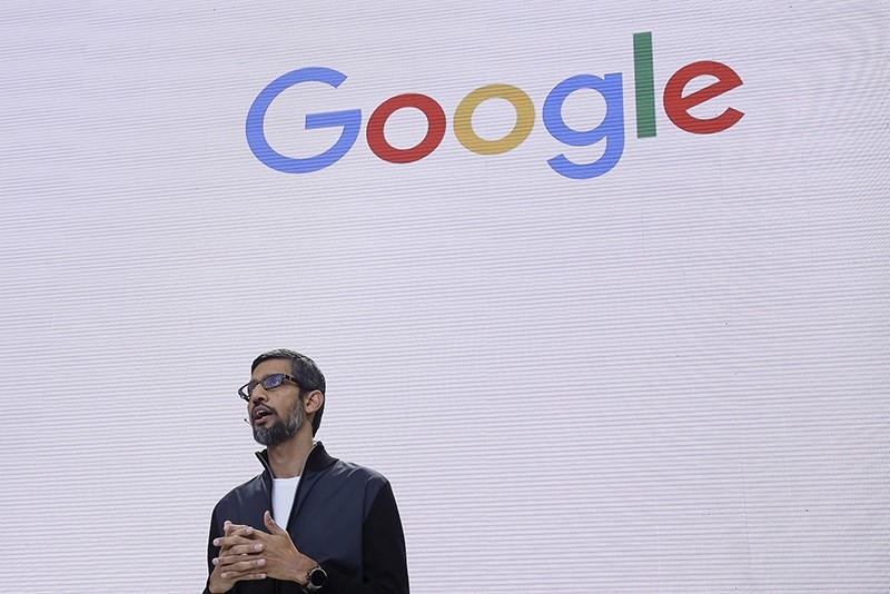 In this file photo dated Wednesday, May 17, 2017, Google CEO Sundar Pichai delivers the keynote address for the Google I/O conference in Mountain View, Calif. (AP Photo)