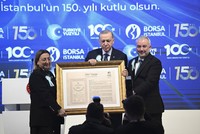 بمشاركة أردوغان.. بورصة إسطنبول تحتفل بذكرى تأسيسها الـ150
