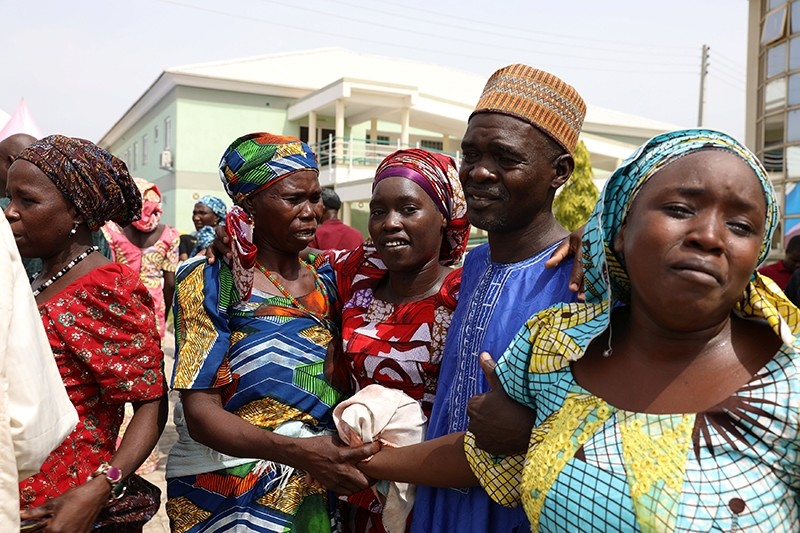 Newly released 82 Chibok school girls reunite with their families in Abuja, Nigeria May 20, 2017. (Reuters Photo)