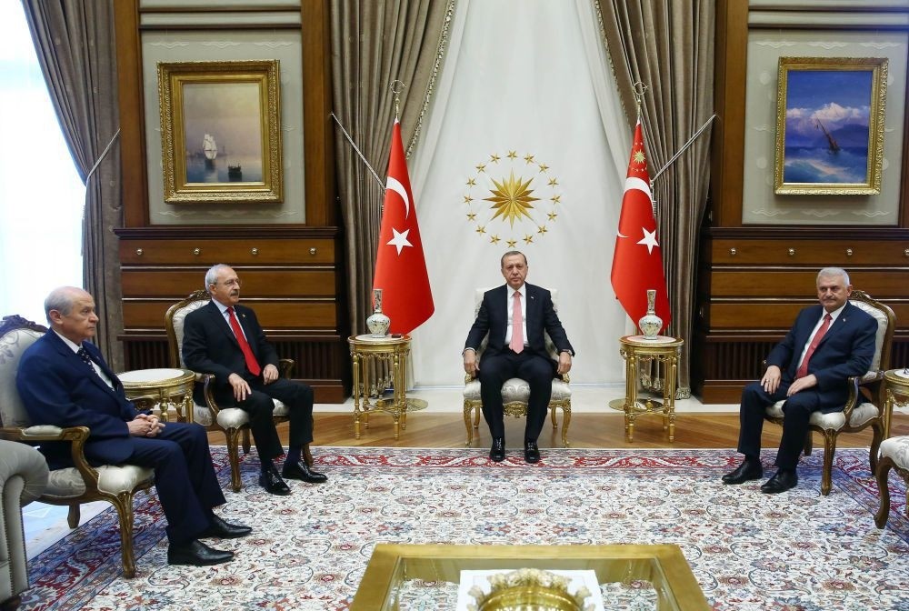 Erdoğan received opposition leaders Kılıçdaroğlu and Bahçeli last month in the first meeting of its kind.