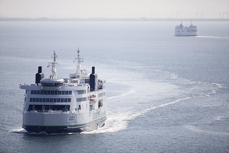A picture made available on 07 June 2017 shows a Scandlines Ferry close to the port of Roedby, Denmark, 02 June 2014. (EPA File Photo)