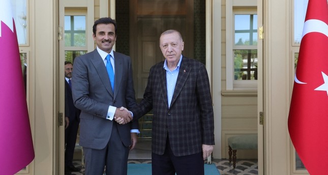 أردوغان يلتقي أمير قطر في إسطنبول