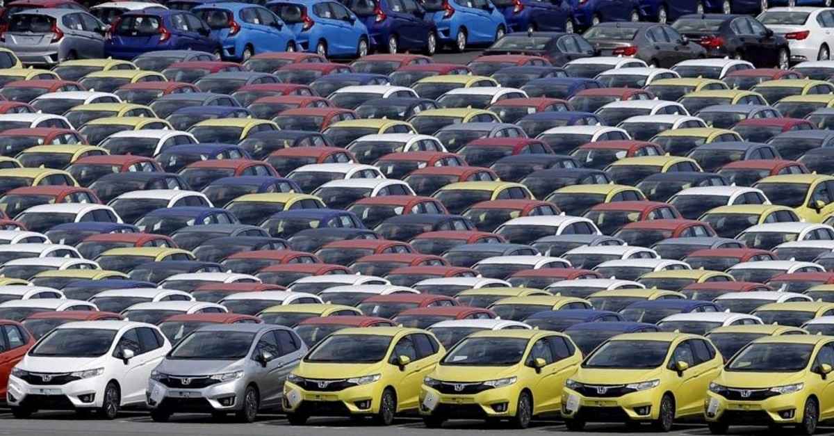 Newly manufactured cars of the automobile maker Honda await export at a port in Yokohama, south of Tokyo, June 23, 2015. (Reuters Photo)