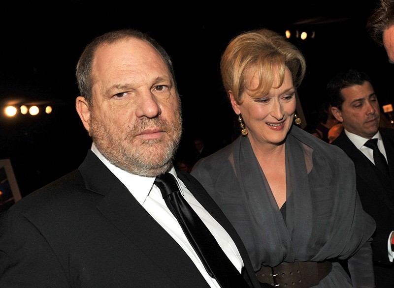 This file photo taken on January 28, 2012 shows Producer Harvey Weinstein (L) and actress Meryl Streep attending the 18th Annual Screen Actors Guild Awards at The Shrine Auditorium in Los Angeles, California. (AFP Photo)