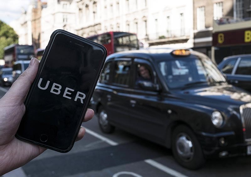  An image showing an Uber app in Central London, Britain, 22 September 2017 (EPA Photo)