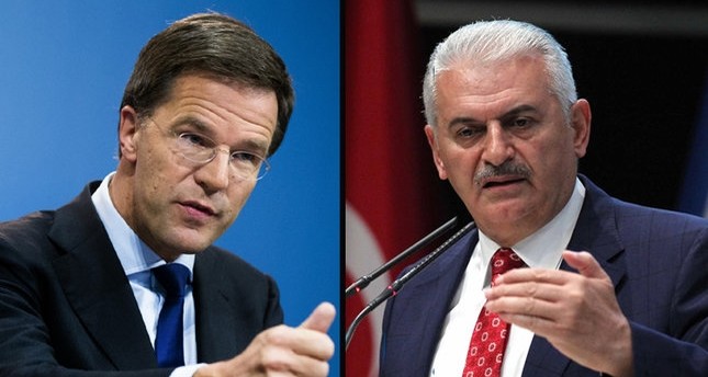 يلدريم: رئيس وزراء هولندا اعتذر عبر الهاتف عن اعتقال مسؤولين أتراك بالخطأ