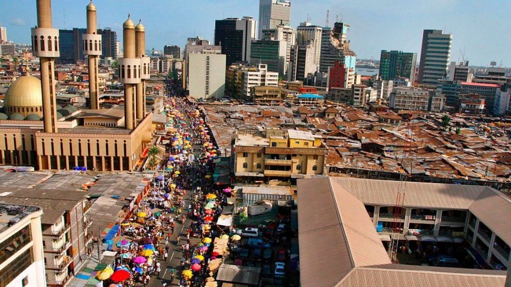 A view of central Lagos.  