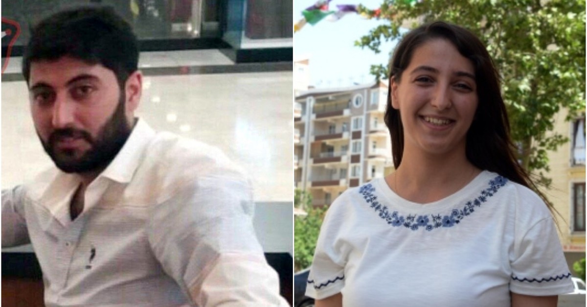 Combination photo shows Mazlum Dau011f (L) and his sister HDP deputy Dersim Dau011f. (DHA Photos)