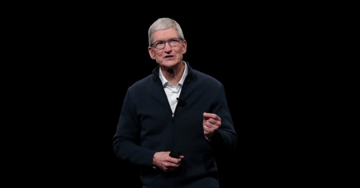 Apple CEO Tim Cook speaks during an Apple launch event in the Brooklyn borough of New York, U.S., Oct. 30, 2018. (Reuters Photo)