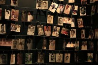 Photographs of people who were killed during the 1994 genocide are seen inside the Kigali Genocide Memorial Museum, in the Rwandan capital Kigali, April 5, 2014.