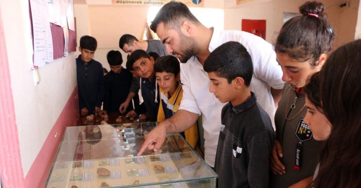 Teacher establishes school museum to showcase fossils of sea creatures he collected with his students. (DHA Photo)