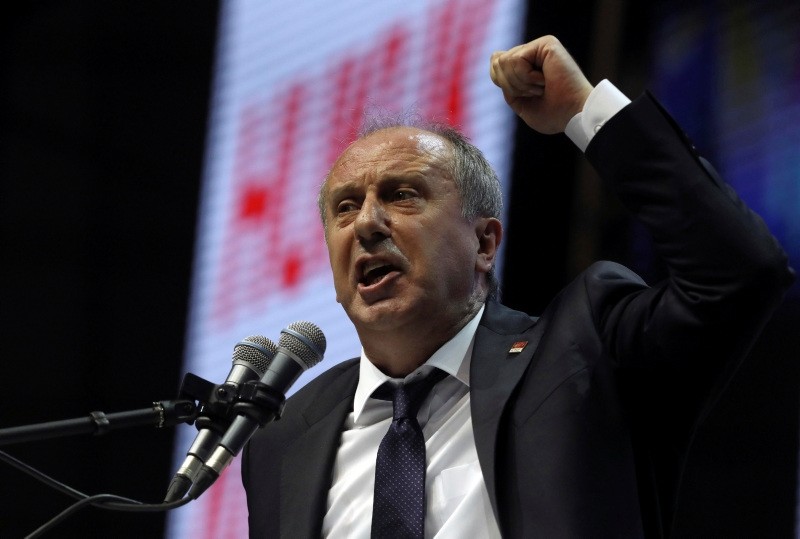 In this Saturday, Feb. 3, 2018 file photo, Muharrem Ince, a lawmaker with Turkey's main opposition Republican People's Party (CHP), addresses the party's congress in Ankara, Turkey. (AP Photo)
