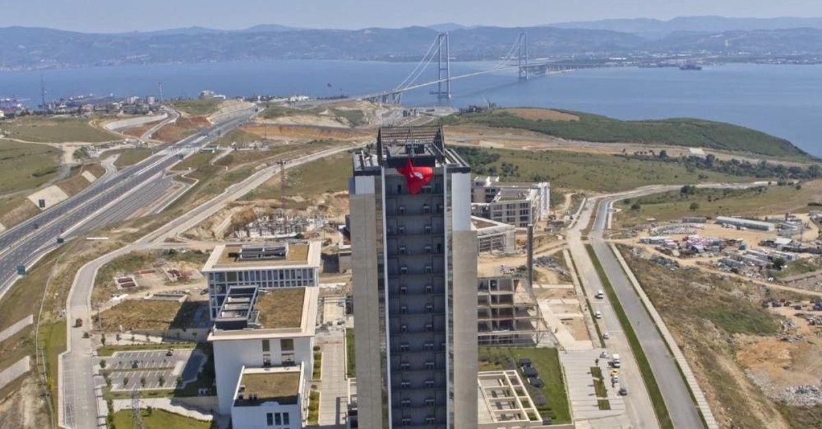 An aerial view of the IT Valley in Gebze district in the industrial province of Kocaeli in northern Marmara.