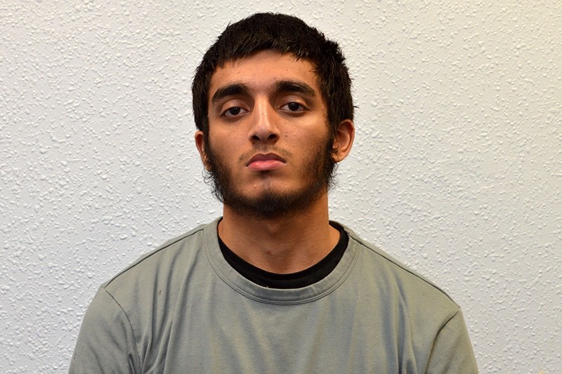 An undated handout picture received from the MPS in London on July 3, 2017 shows Haroon Ali Syed, a British teenage terrorist who was jailed for a minimum of 16 years for plotting a bomb attack at an Elton John concert in London. (AFP Photo)