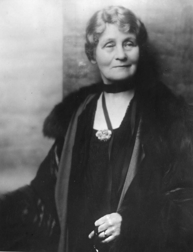 Emmeline Pankhurst, the famed leader of the militant suffragette movement during the votes for women campaign in Britain.