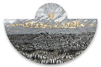 ,Follow The Water II,, 2017, acrylic ink on canvas, 100x145 cm.