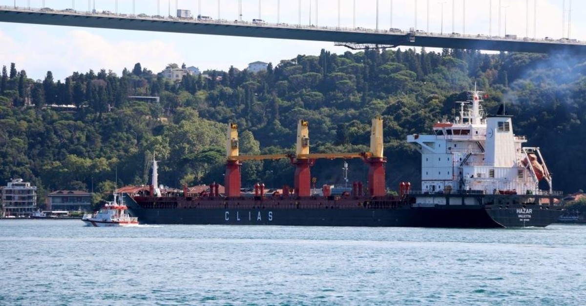 Bosporus and u00c7anakkale straits saw 15 maritime accidents in 2019, according to data. (DHA Photo)