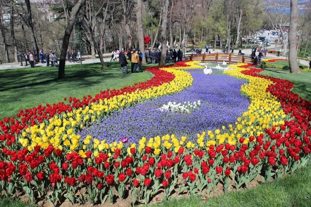 The festival began at Emirgan Grove where millions of tulips were planted.