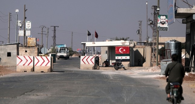 نقطة حراسة تركية على الحدود السورية شمالي حلب الفرنسية