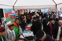 Students informed visitors about their countries and cultures at the gathering, March 17, 2019. 
