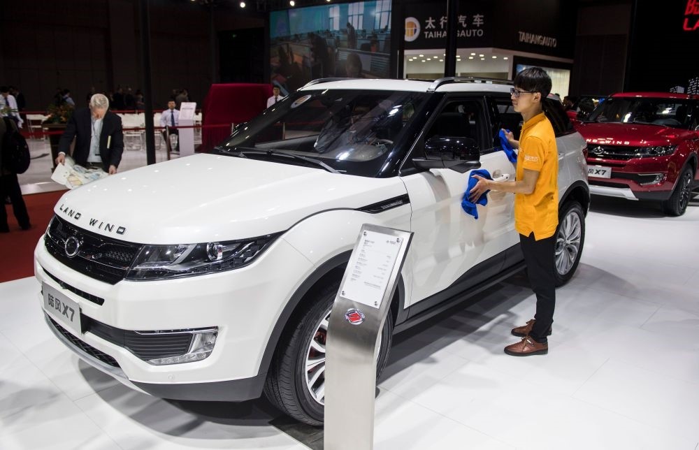 A X7 car by Chinese carmaker Land Wind pictured during the media day of the 17th Shanghai  International Automobile Industry Exhibition in Shanghai.