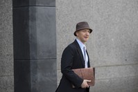 Carter Page arrives at the courthouse on the same day as a hearing regarding Michael Cohen at the United States District Court Southern District of New York, in New York City. (AFP Photo)