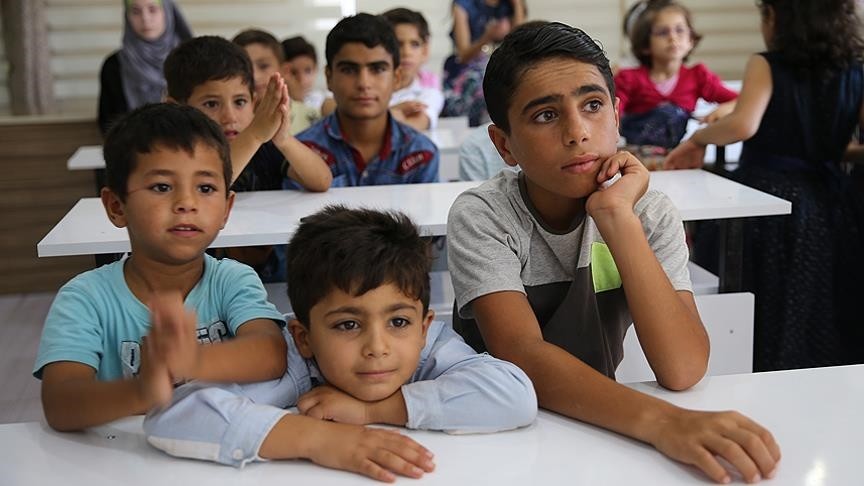 Syrian children closely follow the developments regarding the Idlib transition of the Turkish military in Syria since they want to return to their homes as soon as possible.
