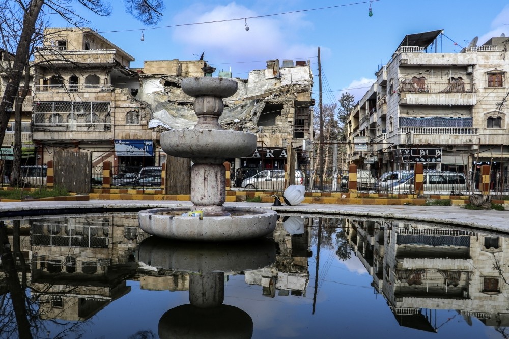 A general view of the town of Manbij, northern Syria, Dec. 31.