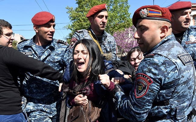 armenian opposition leader announces velvet revolution amid