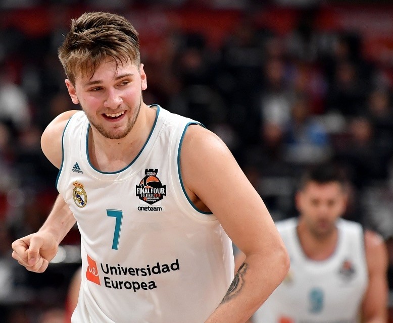 Real Madridu2019s Slovenian star Luka Doncic reacts to a play during his teamu2019s second match against CSKA Moscow in the EuroLeague semifinals at The Stark Arena in Belgrade, May 18.