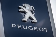 This file photo taken on February 10, 2017 shows the logo of French carmaker Peugeot in Villeneuve d'Ascq, northern France. (AFP Photo)