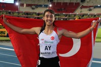 Mizgin Ay, who ran the 100-meter final at the World Star Athletics competition in Kenya last July, became the first Turkish female sprinter to earn a gold medal in the Girlsu2019 100-Meter Finals.