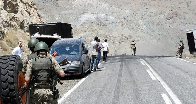 جانب من عمليات القوات التركية في محيط كاغيزمان بولاية قارص