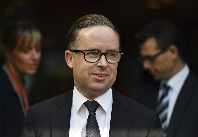 Qantas CEO Alan Joyce holds a press conference at Parliament House in Canberra, Australian Capital Territory, Australia, May 10, 2017. (EPA Photo)