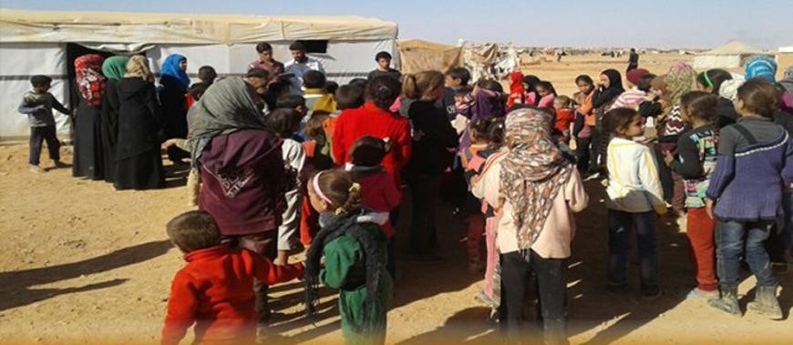 The Rukban refugee camp on the Jordan-Syria border is home to more than 50,000 Syrian refugees.