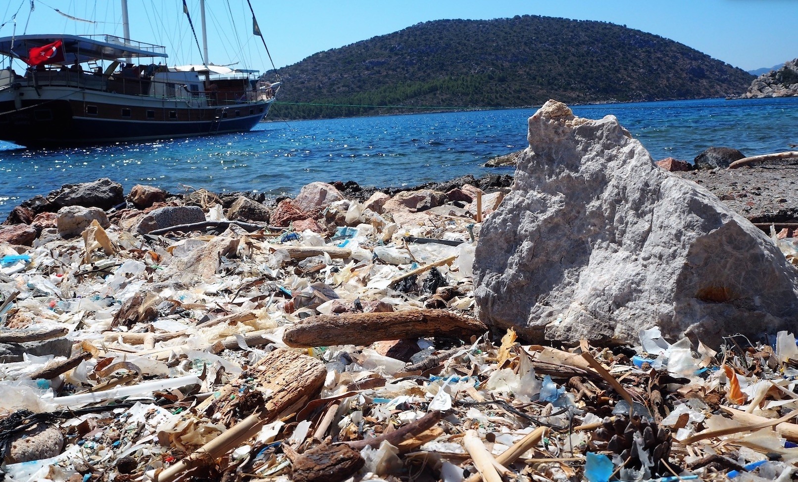 The coasts of Turkey, especially after the summer holidays, are filled with leftover trash.