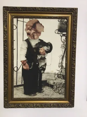 The “Self Portrait” series reduces Balkan’s otherwise charming childhood portrait to an abstraction of flesh made from silicone.