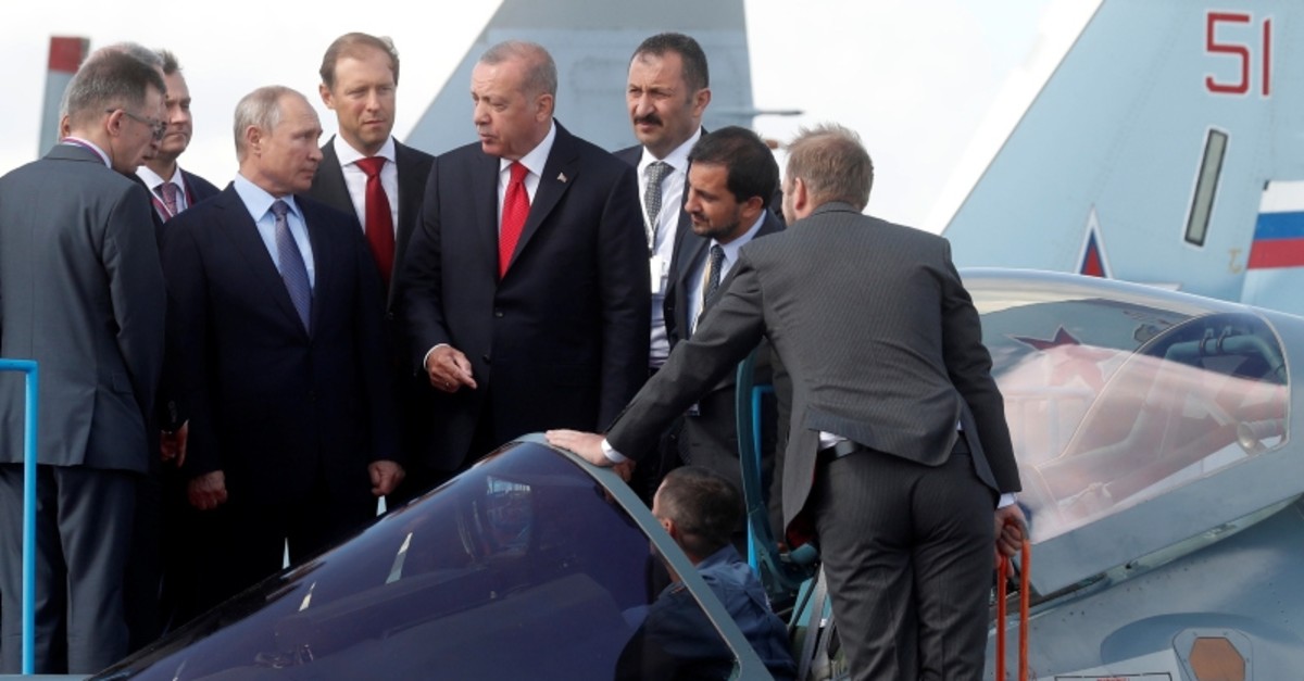Russia showcases 5th-generation Su-57 jets for Erdoğan at MAKS airshow ...