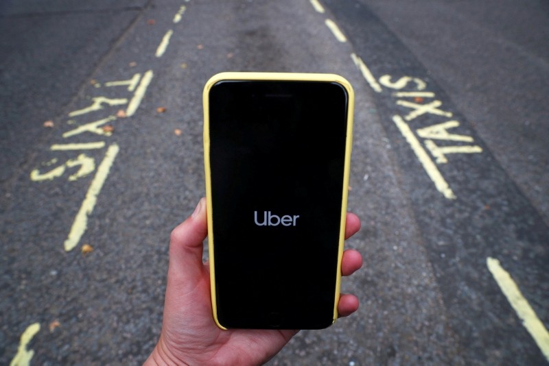 The Uber application is seen on a mobile phone in London, Britain, September 14, 2018. (REUTERS Photo)