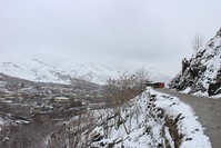 A view of a snow covered mountains in Badakhshan, Afghanistan, 05 February 2017. (EPA)